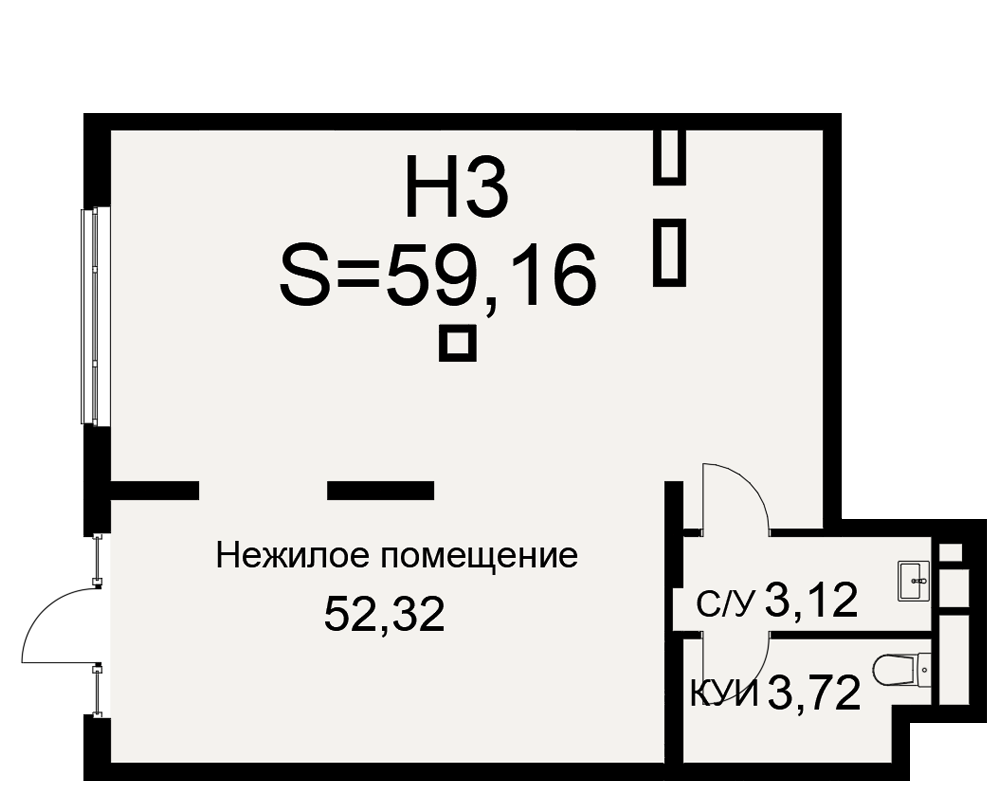 План нежилого помещения
