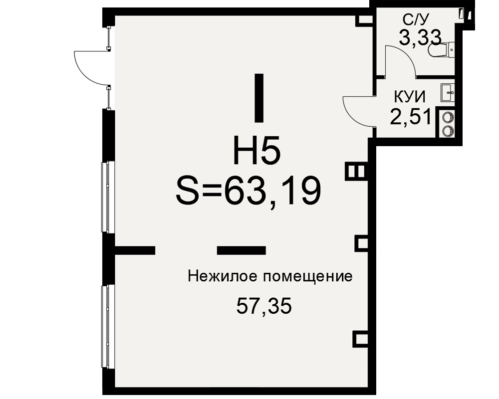 План нежилого помещения