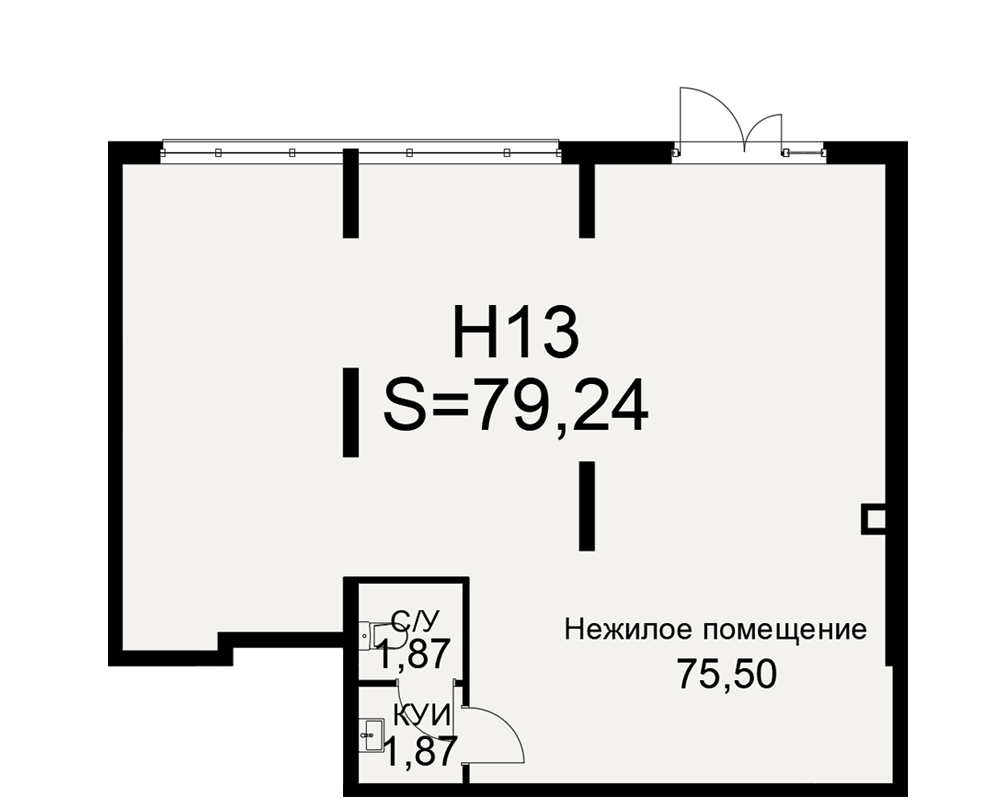 План нежилого помещения